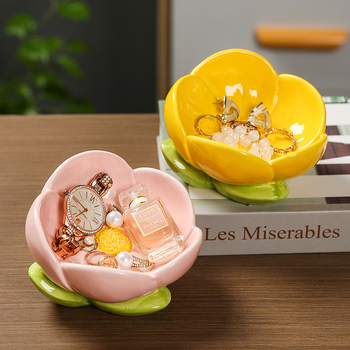 Κεραμικός Organizer κλειδιών σε σχήμα τουλίπας – Tangyi, διακοσμητικό αποθήκευσης για είσοδο και κομοδίνο