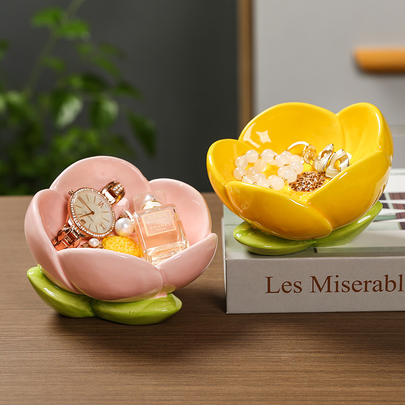 Κεραμικός Organizer κλειδιών σε σχήμα τουλίπας – Tangyi, διακοσμητικό αποθήκευσης για είσοδο και κομοδίνο