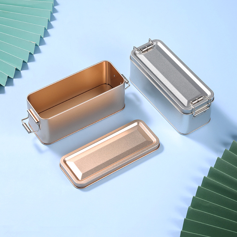 Tinplate kvadratinė pakuočių dėžutė, modelis 2352A, offset spausdinimas, bendram įpakavimui