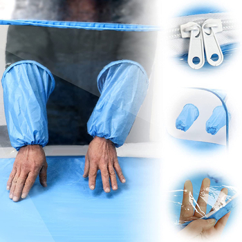 PORAY Τέντα καλλιέργειας μανιταριών, φορητός αναδιπλούμενος πλαστικός θόλος με 1x3 mm επίπεδο ατσάλινο σύρμα, ιδιωτική ετικέτα