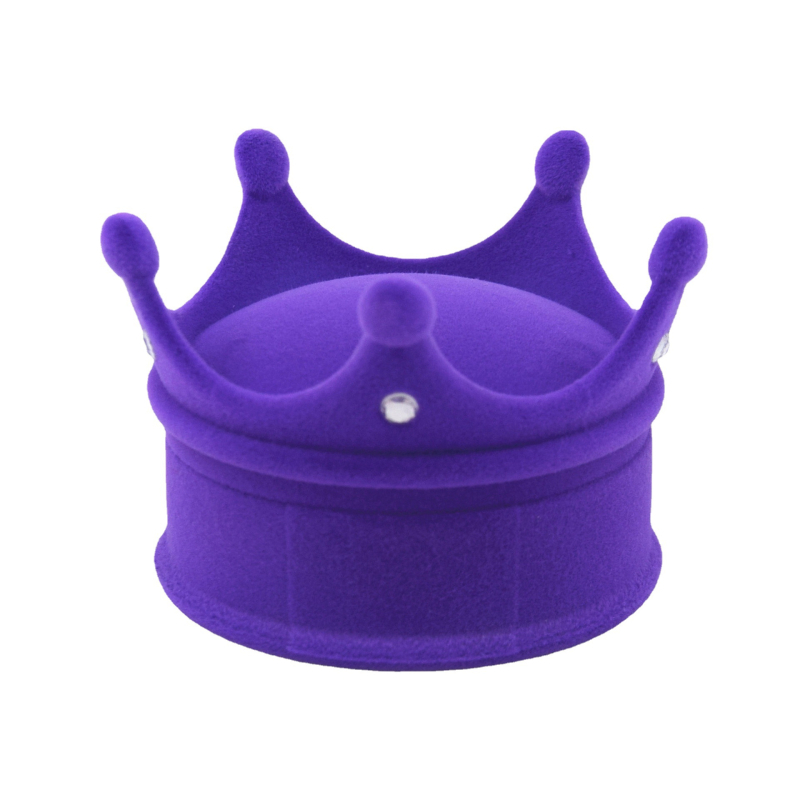 Huiyi Plastikinė Mažoji Karūnos Juvelyrinių Dėžutė su Velveto Viduje, Tinka Auskarams, Kaklo Papuošalams ir Žiedams