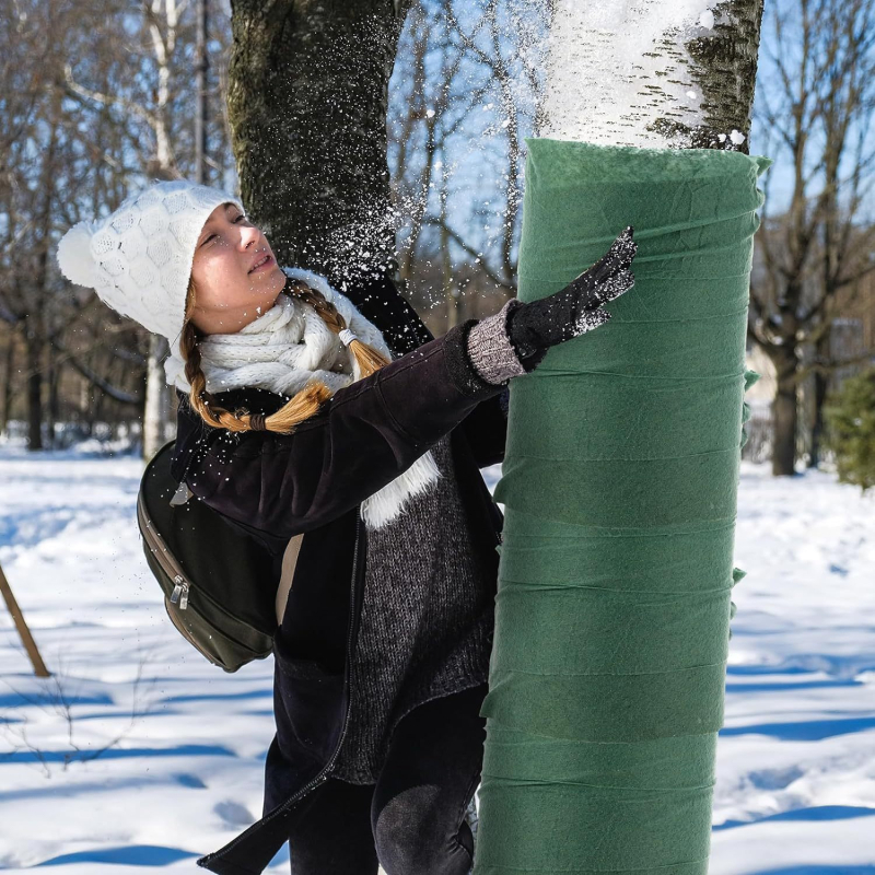 Poliészterfa burkoló kendő – vastag védelem a hideg ellen, fagytűrő, UV védelem téli növényekhez, kertészeti zöldítés