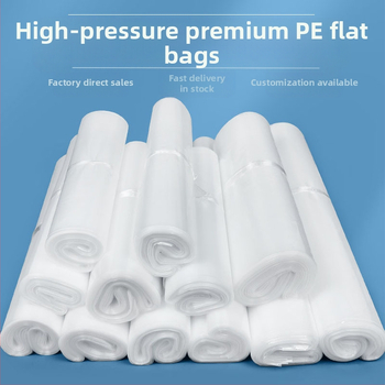 Stiprintas PE pakuotės maišelis, skaidrus, atsparus drėgmei, be logotipo