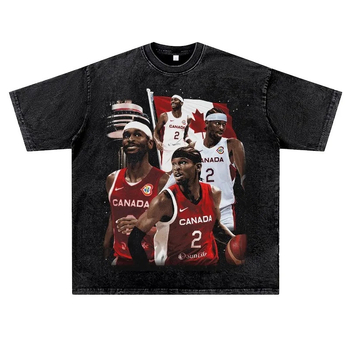 Ανδρικό T‑Shirt σε στυλ street hip‑hop, ρετρό πλυμένο, Raglan μανίκι, στρογγυλή λαιμόκοψη, τύπωμα με φιγούρα, 96% βαμβάκι