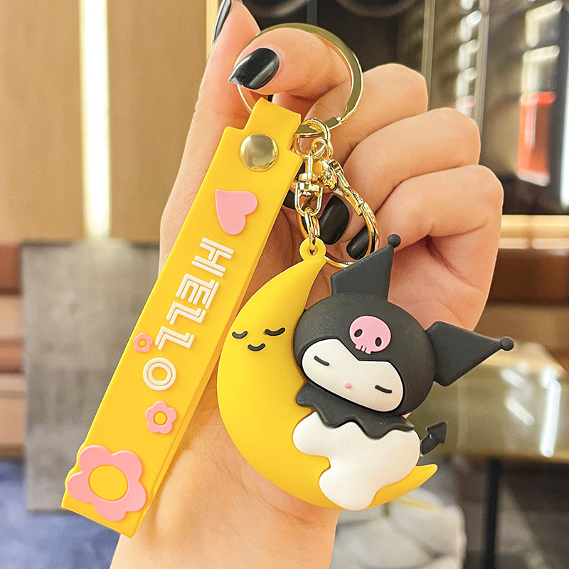 Benxin privjesak za ključeve, crtani motiv voća Sanrio, PVC, Neovisna ambalaža