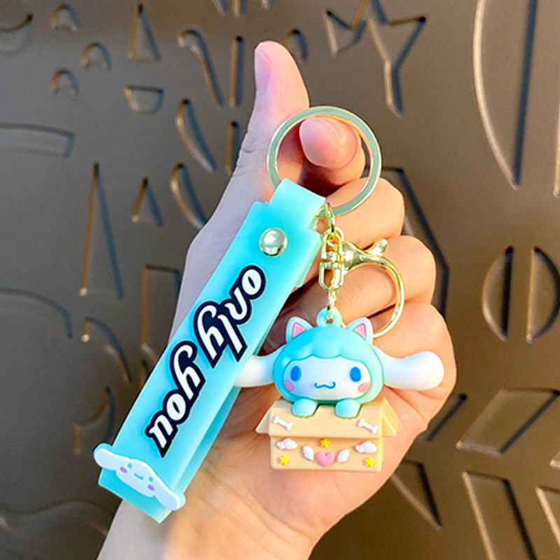 Benxin privjesak za ključeve, crtani motiv voća Sanrio, PVC, Neovisna ambalaža