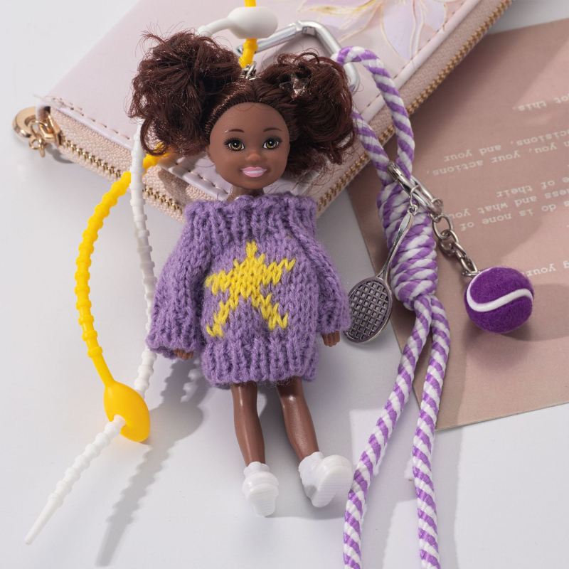 Κλειδοθήκη Barbie Κούκλα – Κράμα Ψευδάργύρου, Κορεατικό Στυλ, Σειρά Miu, Χωρίς Άδεια IP