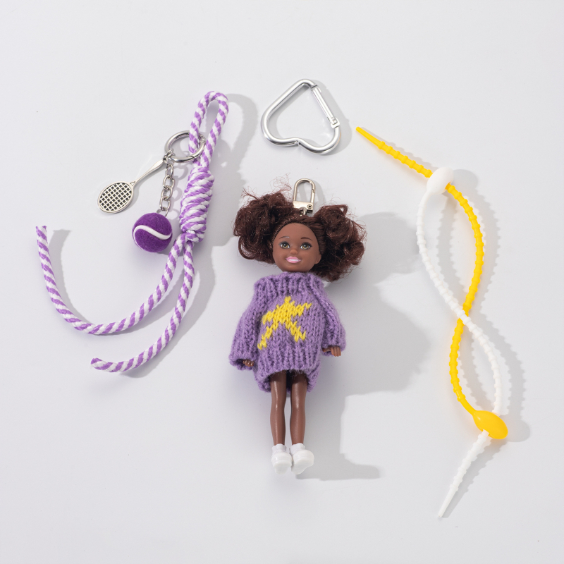 Κλειδοθήκη Barbie Κούκλα – Κράμα Ψευδάργύρου, Κορεατικό Στυλ, Σειρά Miu, Χωρίς Άδεια IP