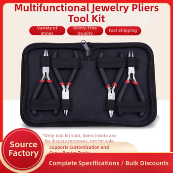 Чанта за клещи – преносима чанта за инструменти с цип за съхранение, товароносимост 3 кг, PVC изкуствена кожа, рамка от уебинг