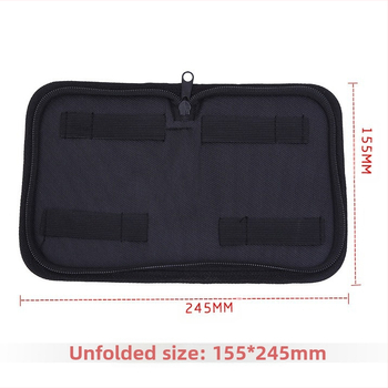 Чанта за клещи – преносима чанта за инструменти с цип за съхранение, товароносимост 3 кг, PVC изкуствена кожа, рамка от уебинг