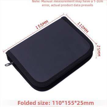 Чанта за клещи – преносима чанта за инструменти с цип за съхранение, товароносимост 3 кг, PVC изкуствена кожа, рамка от уебинг