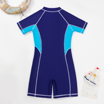 Ολόσωμο μαγιό για αγόρια με προστασία από τον ήλιο, γρήγορο στέγνωμα, για ηλικίες 7–16 ετών, υλικό: νάιλον 82% / ελαστάν 18%, επένδυση πολυεστέρα