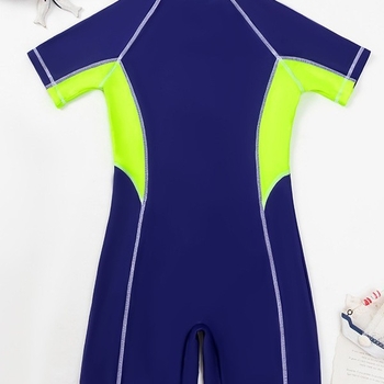 Ολόσωμο μαγιό για αγόρια με προστασία από τον ήλιο, γρήγορο στέγνωμα, για ηλικίες 7–16 ετών, υλικό: νάιλον 82% / ελαστάν 18%, επένδυση πολυεστέρα