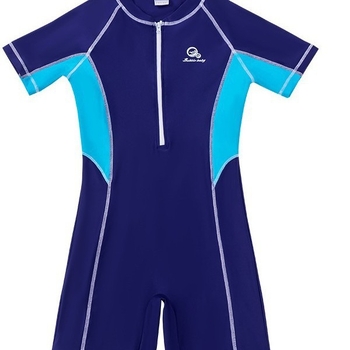 Ολόσωμο μαγιό για αγόρια με προστασία από τον ήλιο, γρήγορο στέγνωμα, για ηλικίες 7–16 ετών, υλικό: νάιλον 82% / ελαστάν 18%, επένδυση πολυεστέρα