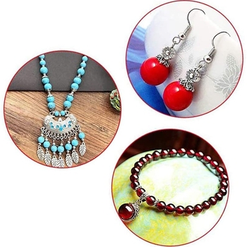 Σετ πένσες για κοσμήματα, χειροποίητο – οκτώ τεμάχια, ατσάλι με επίστρωση, περιλαμβάνει πένσες με στρογγυλό άκρο και ευθύ άκρο για DIY κατασκευή και επισκευή κοσμημάτων