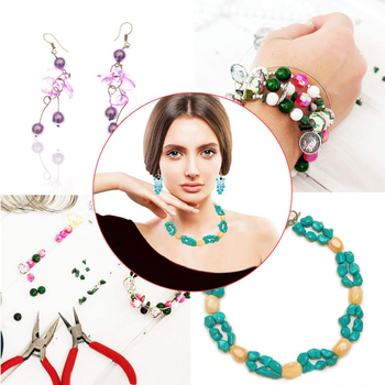 Σετ πένσες για κοσμήματα, χειροποίητο – οκτώ τεμάχια, ατσάλι με επίστρωση, περιλαμβάνει πένσες με στρογγυλό άκρο και ευθύ άκρο για DIY κατασκευή και επισκευή κοσμημάτων