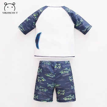 Αγόρι σετ δύο τεμαχίων με UV προστασία, καρτούν μοτίβο, ύφασμα Vinylon (85% πολυεστέρας, 15% σπάντεξ), επένδυση πολυεστέρας, για ηλικίες 1–15, κατάλληλο για κολύμβηση