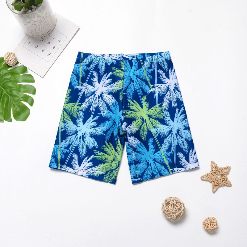 Fiúknak szóló rajzfilm mintás, különálló úszóruha szett, gyorsan száradó, napvédelem, 3–12 éveseknek, poliészter anyag, 100% poliészter bélés, 250 g, úszáshoz és sekély vízhez