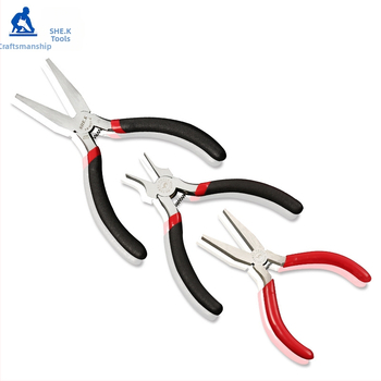 Camel SMW клещи за бижута с беззъб плосък нос, ръчно изработени, 55# стомана, PVC дръжки, японски стил