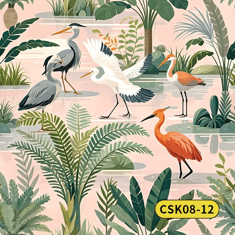 Tapet autoadeziv pentru pereți — Pădure tropicală, PVC, Multistrat, Rezistent la apă