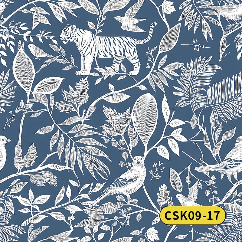 Tapet autoadeziv pentru pereți — Pădure tropicală, PVC, Multistrat, Rezistent la apă