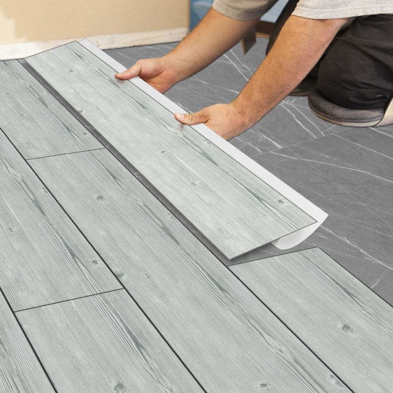 PVC αυτοκόλλητα δαπέδου, σχέδιο ριγές, αδιάβροχα, ανθεκτικά στην υγρασία, κατάλληλα για σαλόνι, υπνοδωμάτιο, κουζίνα και μπάνιο