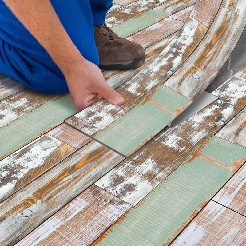 PVC αυτοκόλλητα δαπέδου, σχέδιο ριγές, αδιάβροχα, ανθεκτικά στην υγρασία, κατάλληλα για σαλόνι, υπνοδωμάτιο, κουζίνα και μπάνιο