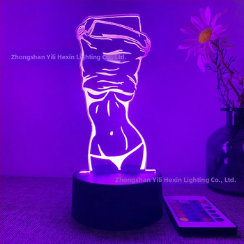 3D Νυχτερινό Φως με Ακρυλικό Αμπαζούρ, Αφή-Έλεγχος και Απομακρυσμένος Έλεγχος, Τροφοδοσία 5V με Μπαταρία, CE Πιστοποιημένο