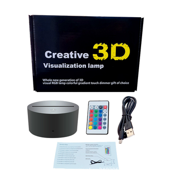 3D Νυχτερινό Φως με Ακρυλικό Αμπαζούρ, Αφή-Έλεγχος και Απομακρυσμένος Έλεγχος, Τροφοδοσία 5V με Μπαταρία, CE Πιστοποιημένο