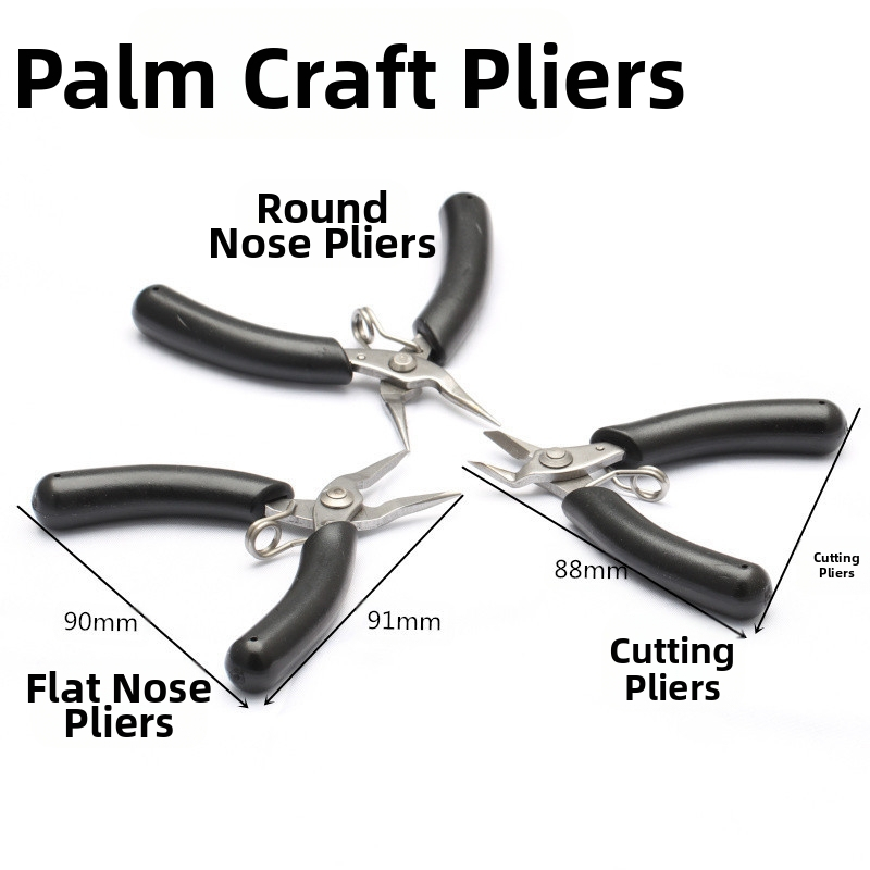 Клещи за бижута – ръчно изработени от неръждаема стомана, набор от клещи: кръгъл нос, игловиден нос, плосък нос и клещи за рязане