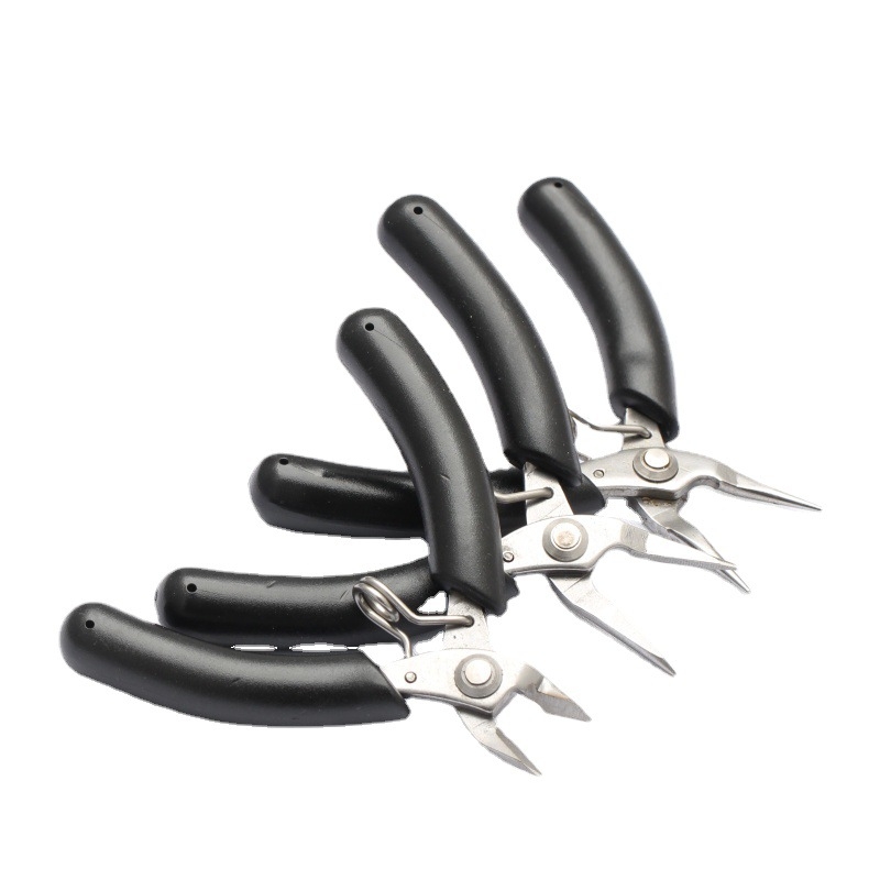 Clește pentru bijuterii – lucrate manual, din oțel inoxidabil, cu nas rotund, nas ascuțit, nas plat și clește de tăiere