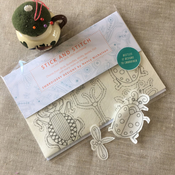 Σετ κεντήματος: σταθεροποιητής κεντήματος διαλυόμενος στο νερό και χαρτί κεντήματος, DIY πρότυπο σχεδίασης από μη υφαντό ύφασμα