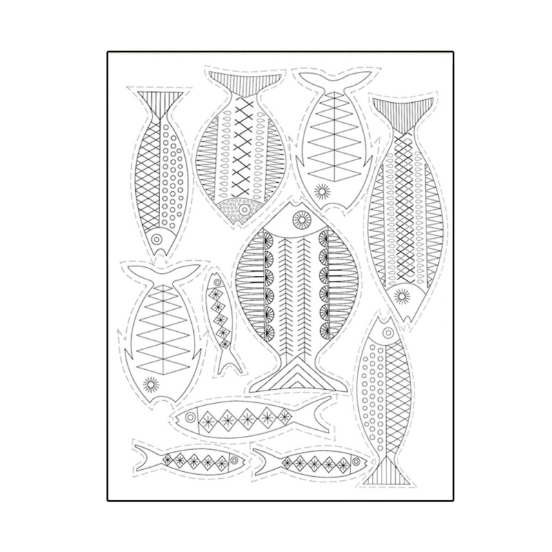 Vízzel oldódó hímző stabilizáló és hímzőpapír DIY rajz sablonkészlet – nem szövött anyagból