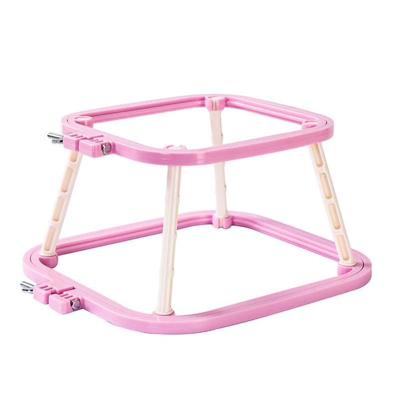 Qingfei ABS пластмасова двойно-слойна регулируема френска настолна рамка за бродерия с кръстат бод