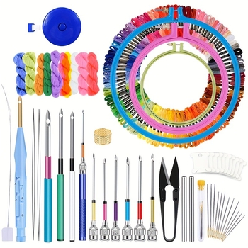 Lyukasztó hímző eszköz cserélhető fejekkel – teljes modellkínálat, egyszerű stílus