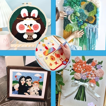 Lyukasztó hímző eszköz cserélhető fejekkel – teljes modellkínálat, egyszerű stílus