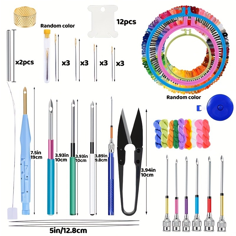 Lyukasztó hímző eszköz cserélhető fejekkel – teljes modellkínálat, egyszerű stílus
