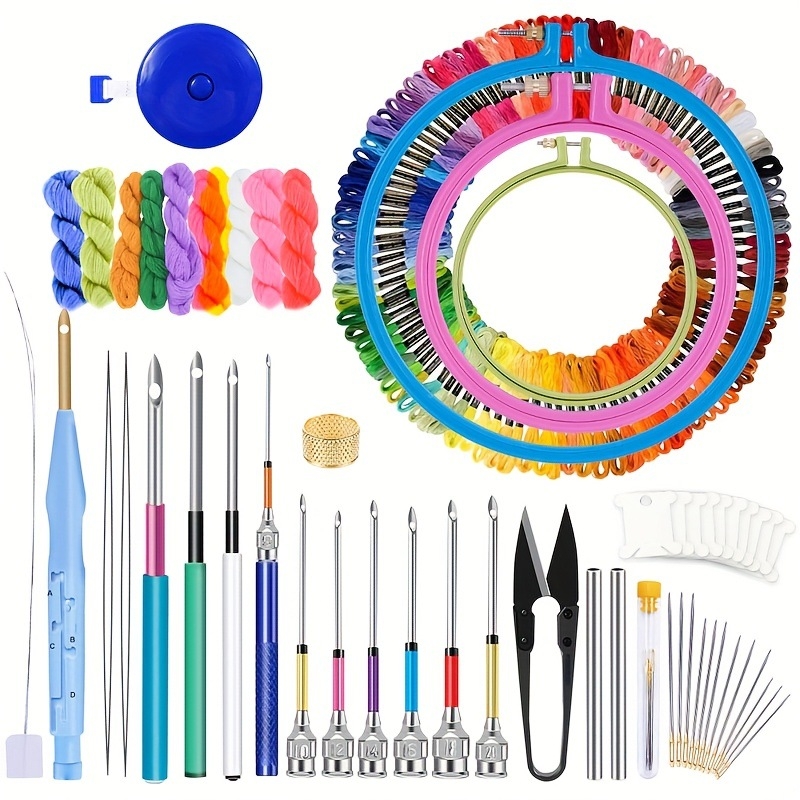 Lyukasztó hímző eszköz cserélhető fejekkel – teljes modellkínálat, egyszerű stílus