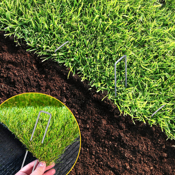 Πύροι γης σε σχήμα U, γαλβανισμένος χάλυβας χαμηλού άνθρακα, μάρκα September, για φύτευση στον κήπο και γκαζόν