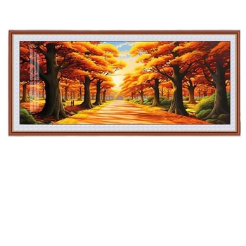 Комплект за кръстат бод: сценичен мотив, памучно платно 11CT, модерен стил на простота, Mona Lisa, бродерия върху платно.