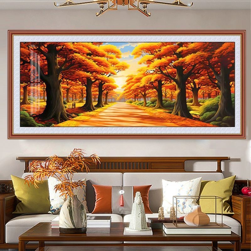 Комплект за кръстат бод: сценичен мотив, памучно платно 11CT, модерен стил на простота, Mona Lisa, бродерия върху платно.