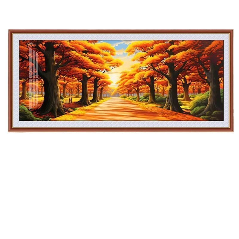 Комплект за кръстат бод: сценичен мотив, памучно платно 11CT, модерен стил на простота, Mona Lisa, бродерия върху платно.