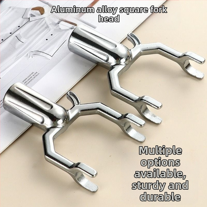 Hlava vešiacej vidlice na sušenie odevov zo zinkovej zliatiny, určená na balkón, moderný minimalistický štýl, značka Military Elegance