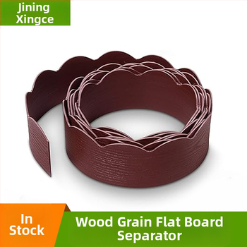 Ιμάντας απομόνωσης γρασιδιού-πέτρας, PE υλικό, διαχείριση τοπίου, Xingce, σχέδιο ξύλινης υφής