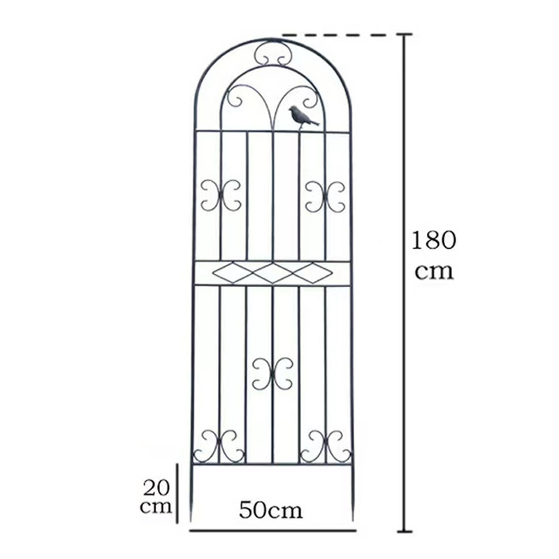 Metalo laipiojimo rėmas augalams, savarankiškai stovinti, dviejų lygių, modulinis