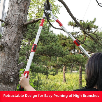 Delixi градинарски секатори за груби клонове, форма на клюн, нож от SK5 стомана, тефлоново покритие, мека дръжка