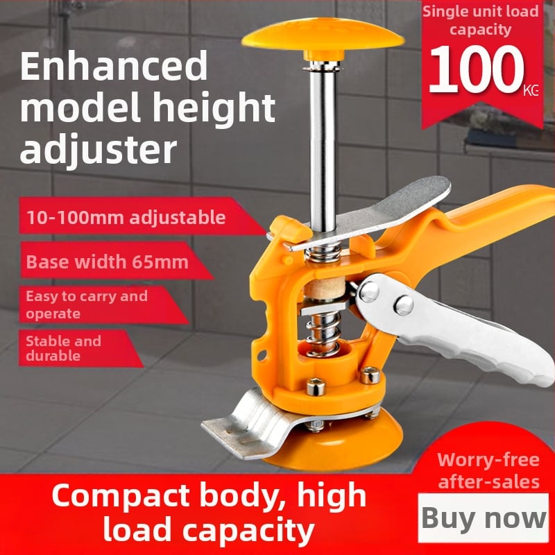 Komuxin Подобрено едно-стойлово повдигателно устройство с капак за инструменти за облицовка на плочки — локатор-нивелир, повдигач за стенни плочки, устройство за регулиране на височината