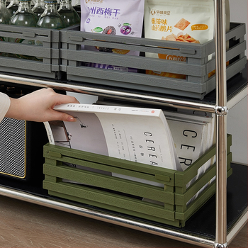 Συρόμενο κουτί αποθήκευσης με συρτάρι, πλαστικό PP, 2 L χωρητικότητα, βιομηχανικό-μοντέρνο καλάθι οργάνωσης τραπεζιού