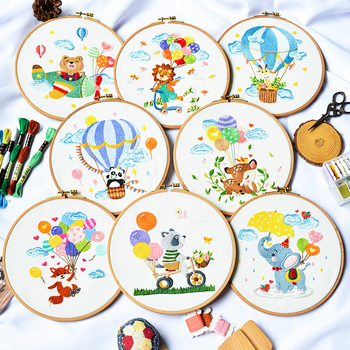Set za križni bod s cartoon motivom, Su embroidery, laneno platno, uzorak cartoon/anime