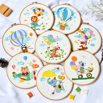 Set za križni bod s cartoon motivom, Su embroidery, laneno platno, uzorak cartoon/anime